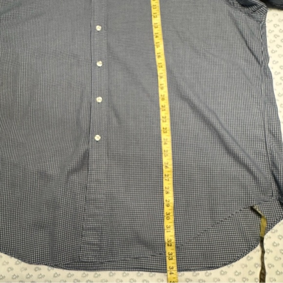 Ralph Lauren Men’s Blue Checked XXL Button Down Shirt - Picture 5 of 6